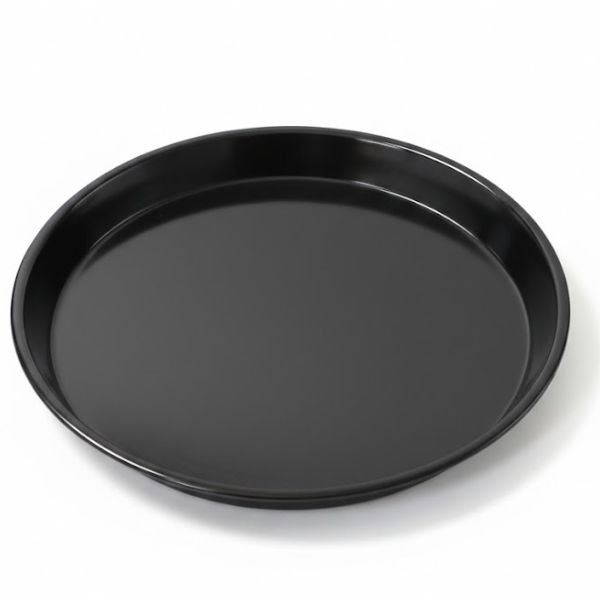 Kulatý pečící plech pro elektrické trouby LTC 60l, 41 x 4cm, smaltovaný, černý